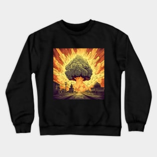 Illustration of catastrophic event. Nuclear explosion Crewneck Sweatshirt